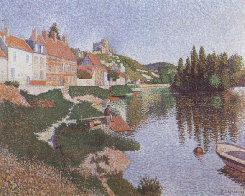 Paul Signac The River Bank Germany oil painting art